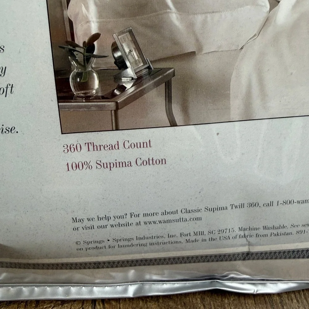 Wamsutta Classic Supima Twill 360 King Sheet Set Eggplant Purple